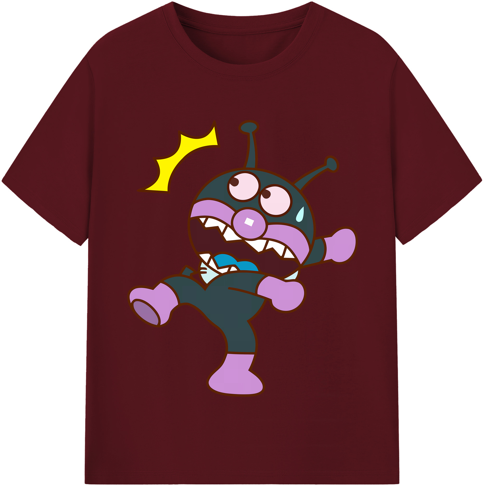 （画像用） アンパンマン Anpanman 綿100％半袖Tシャツ（フロントプリント）